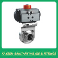 DIN Hygienic Clamp Butterfly Valves Пневматический привод